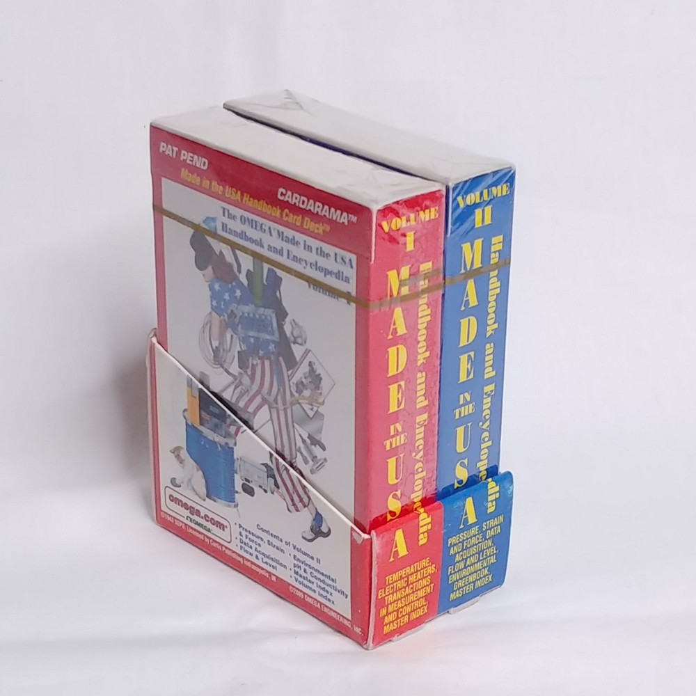 NEW 2 Pack Omega Engineering Playing Cards Handbook and Encyclopedia Reference