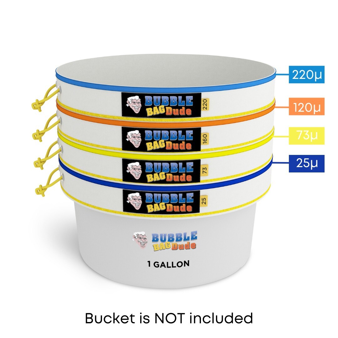 Bubble Bag BUBBLEBAGDUDE 1 GAL 4 Bag All Mesh Bubble Hash Bags Extraction Kit