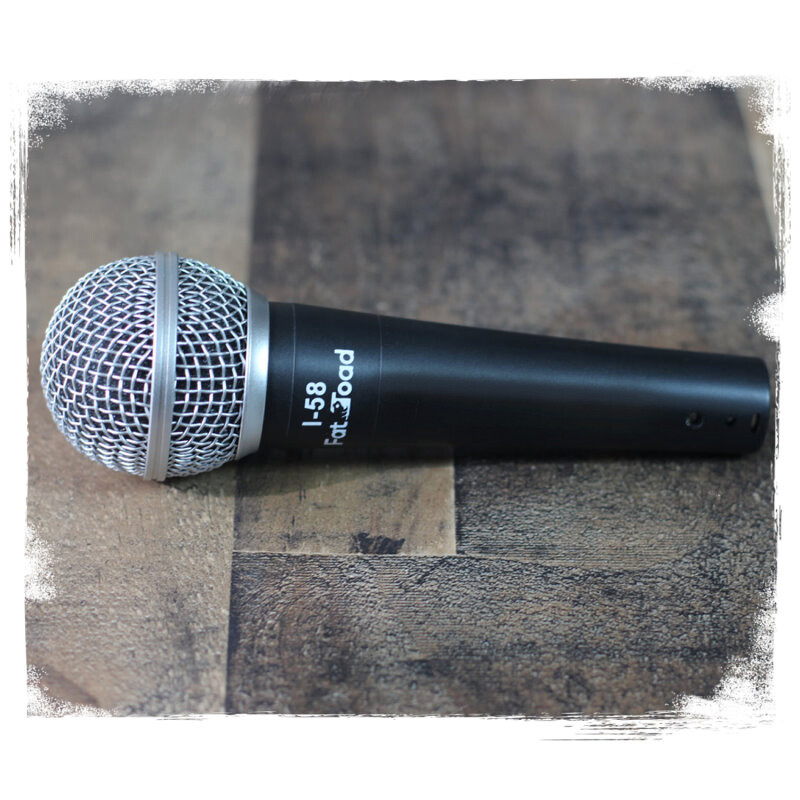 Professional Cardioid Dynamic Vocal Microphones & Clips (6 Pack) by FAT TOAD