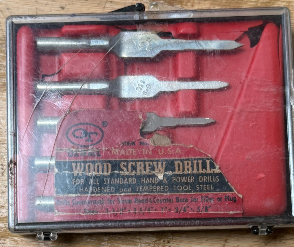 5 Piece Oxwall Wood Screw Drill Pilot Bits