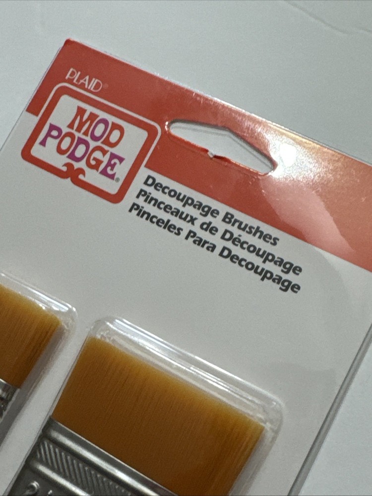 Mod Podge Brush Set Small Multicolor 2 Count (1in, 2in)