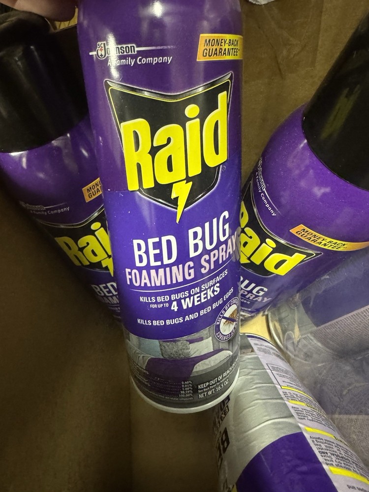 (3) Raid Bed Bug Foaming Spray 16.5 oz. COMBINESHIP