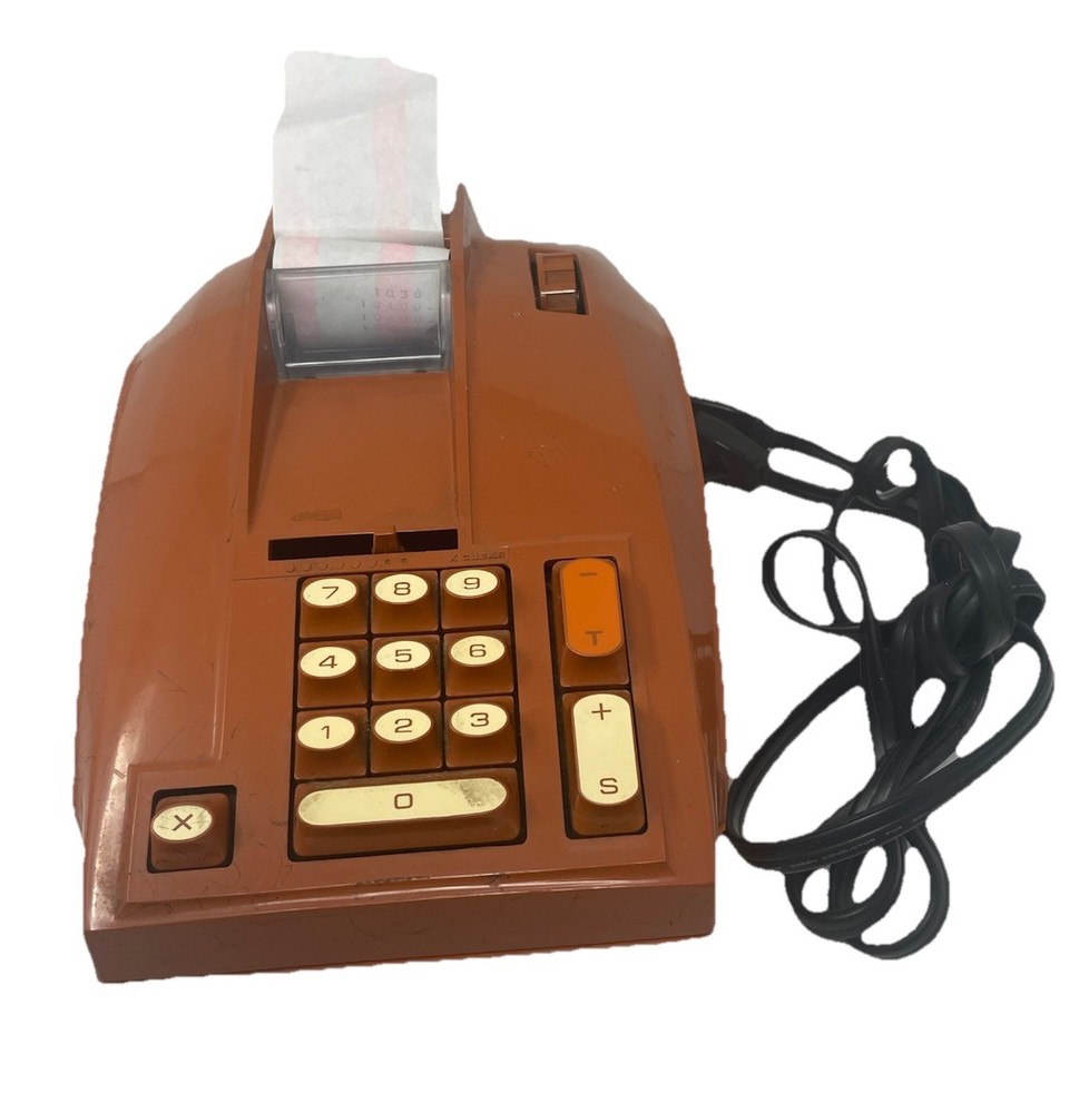 Vintage Sears Electric Adding Machine Brown Model 888.58801 Untested