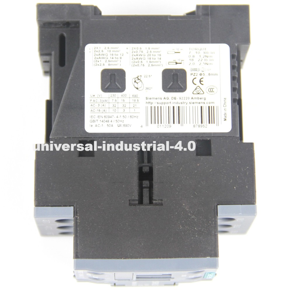 New In Box Siemens 3RT6027-1BB40 Contactor