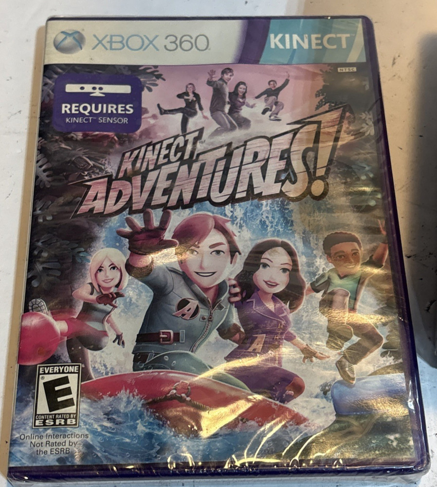 Microsoft Xbox 360 Kinect Motion Sensor Open Box w/ Kinect Adventures Sealed
