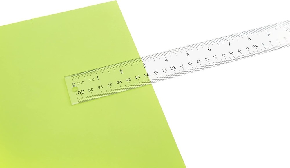 Scratch-Resistant Clear Ruler, 12-Inch for Accurate Measurements & Drawing