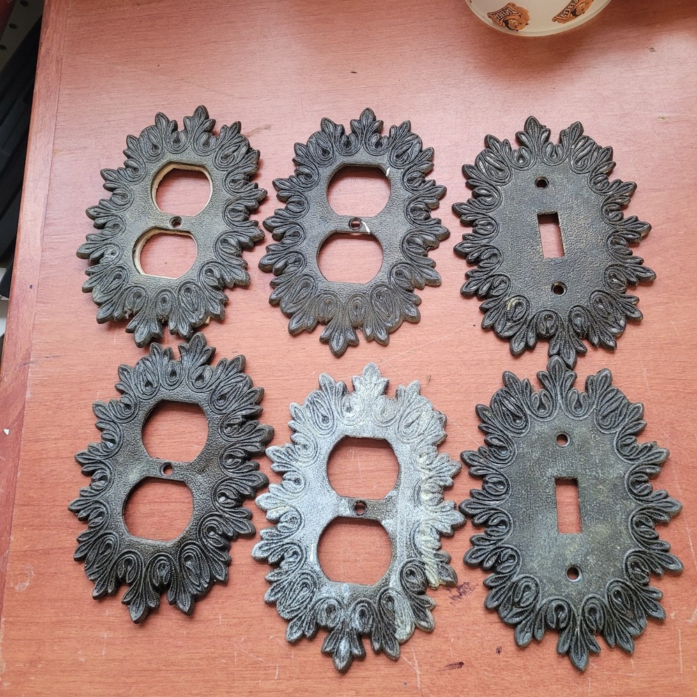 Vintage Cast Iron Outlet Covers