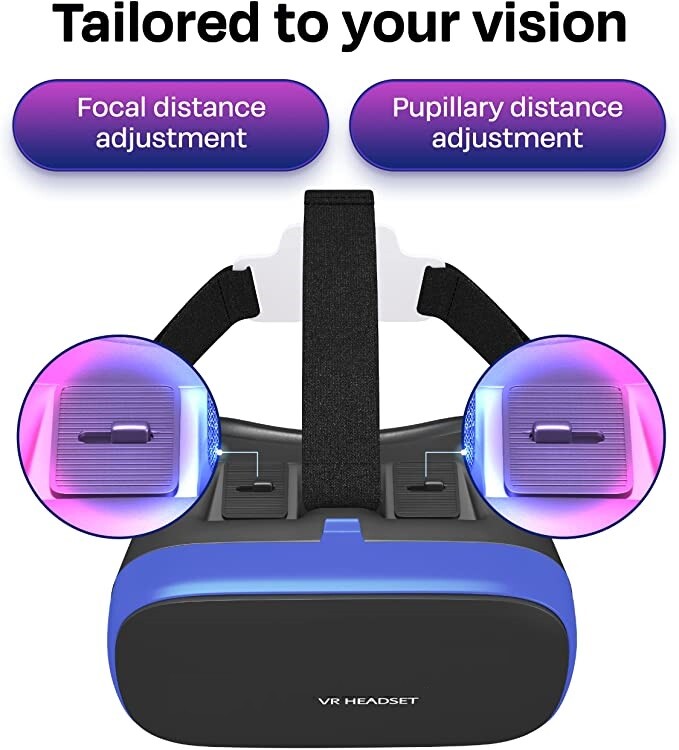 Gafas de realidad virtual VR Headset 3D para Android, IOS iPhone Nuevo 2022