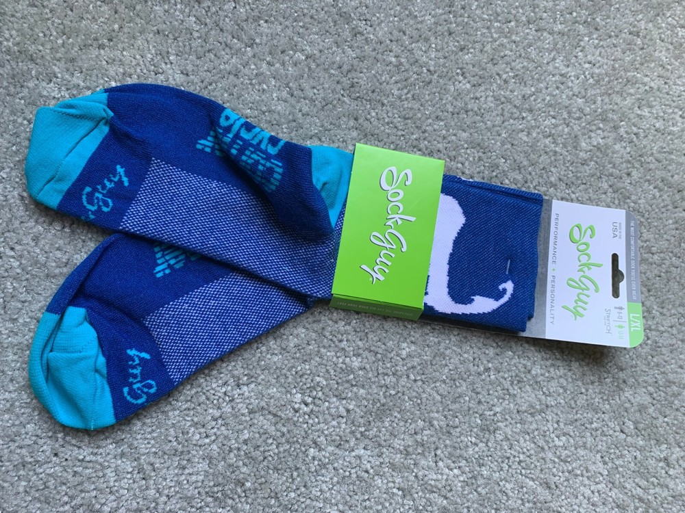 NWT SockGuy Cape Cod Socks - 3 inch, Blue, Large/X-Large