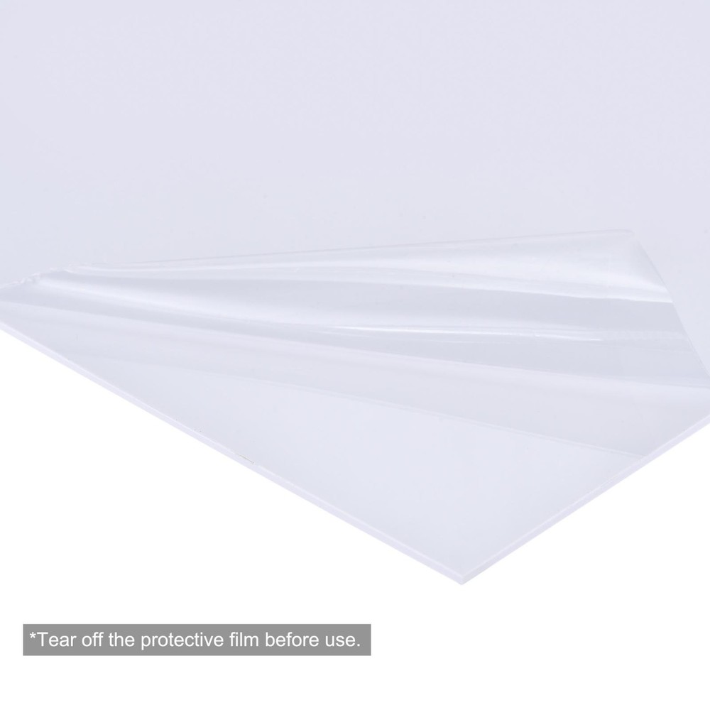 White ABS Plastic Sheet 7x4x0.2" for Building Model, Panel