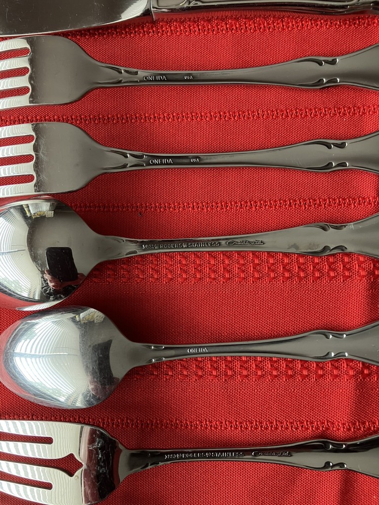 Oneida Arbor Rose Flatware - 14 Replacement Pieces Stainless Spoon Fork Knife