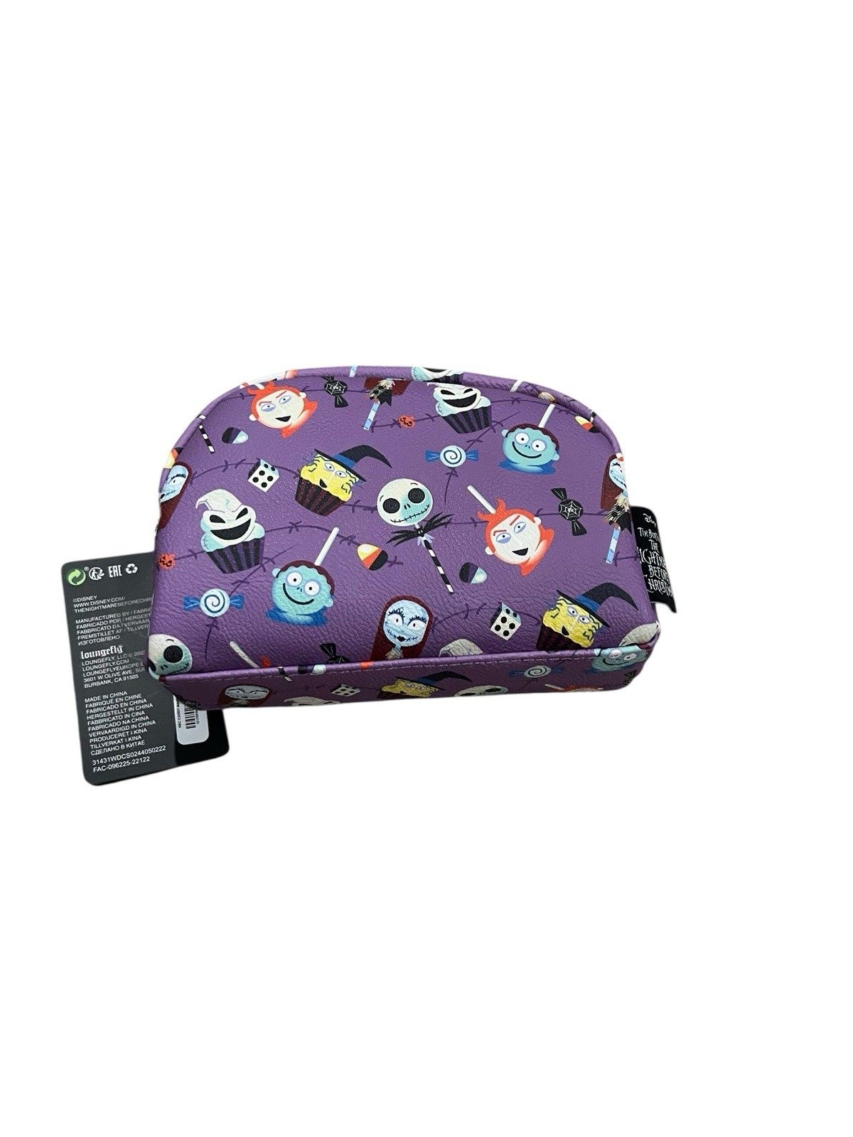 Loungefly x Disney The Nightmare Before Christmas Cosmetic Makeup Travel Bag