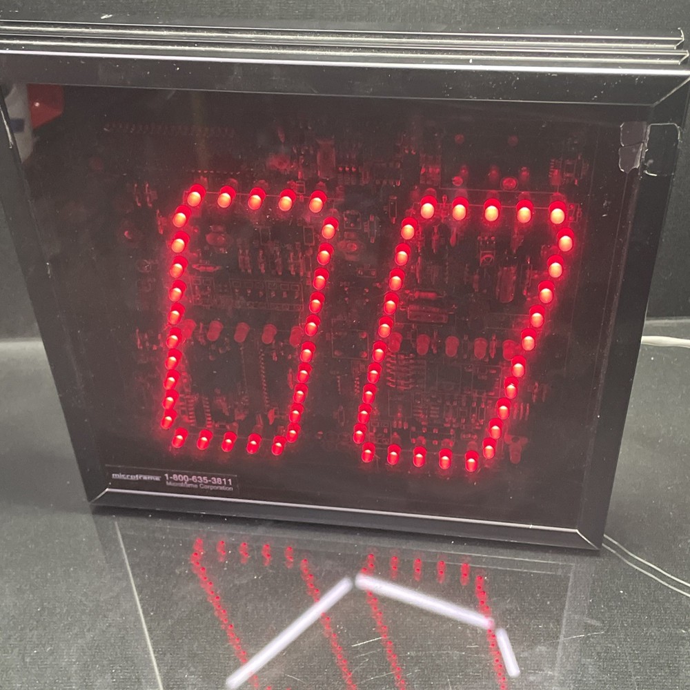 Microframe 5400 2-Digit Take-A-Number LED Display Power Supply & Remote Control