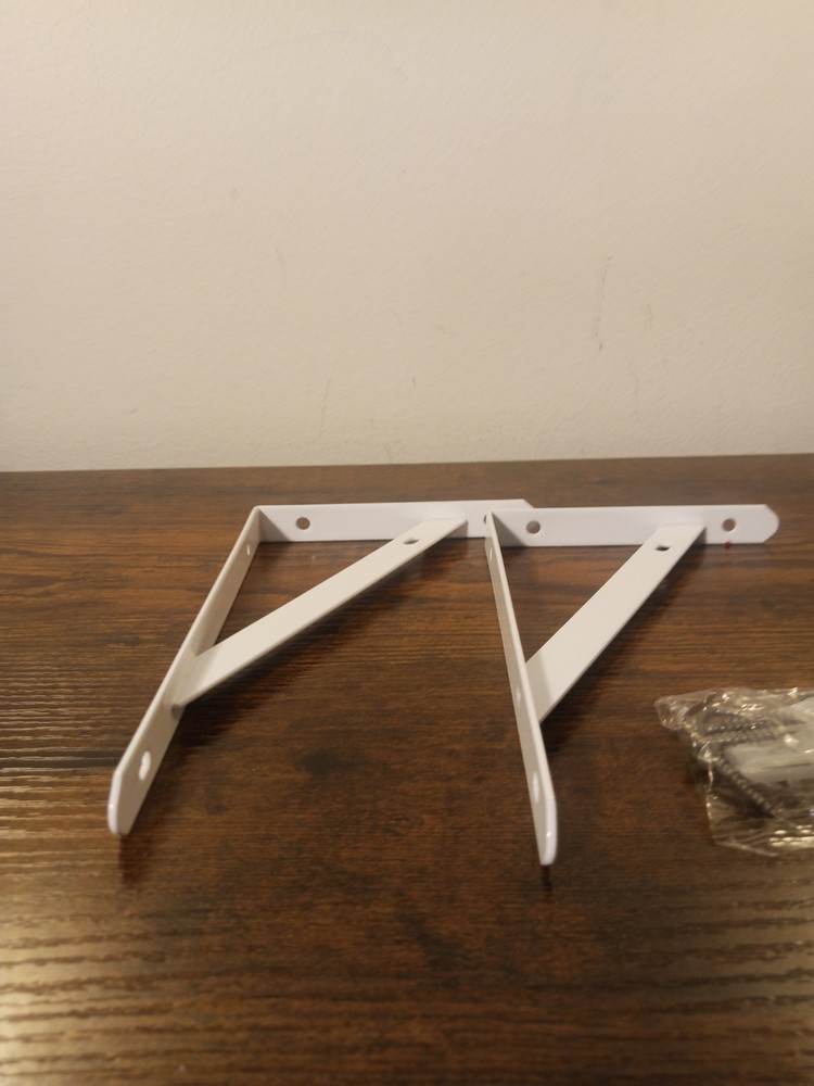 Small White Wall Mount Floating Projector Shelf Rack For TV Projector