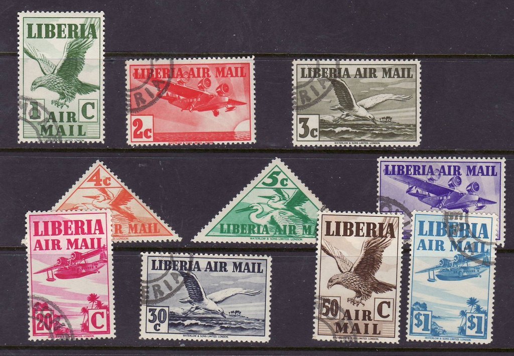Liberia # C4-13 Complete Fauna Bird Triangle