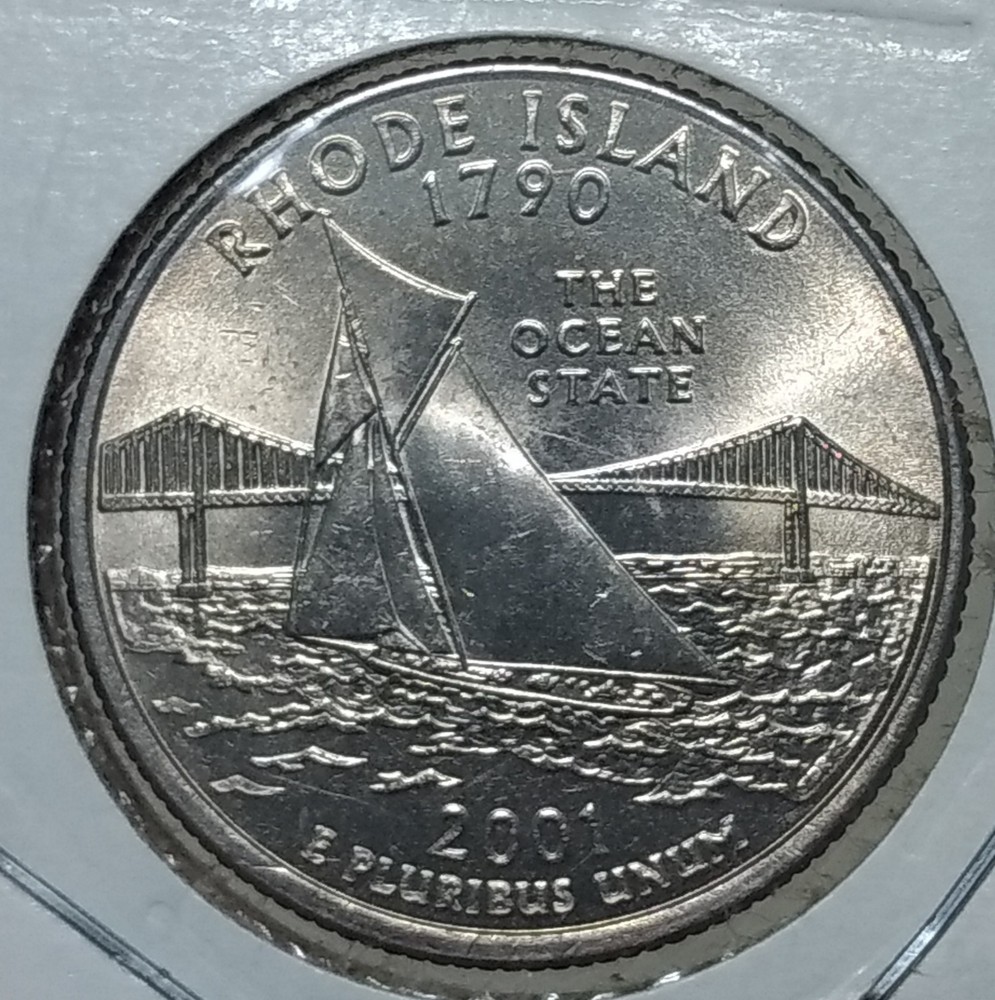 2001-D Rhode Island Quarter ~ Gem Mint State