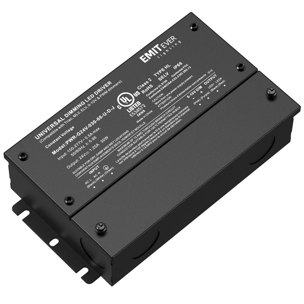 30W Dimmable LED Driver, 24V Triac Dimmable Power Supply, AC to DC Transforme...