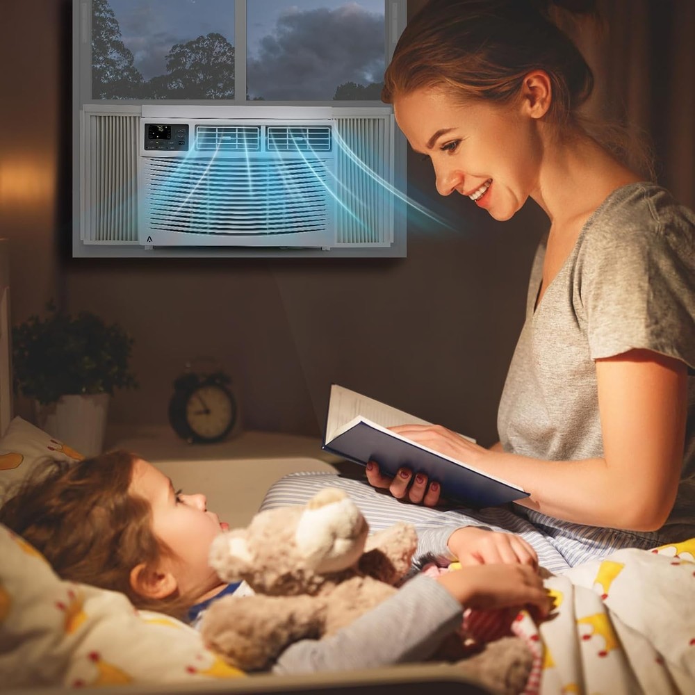 8000 BTU Smart Window Air Conditioner, Window AC Unit with Remote/App Control US