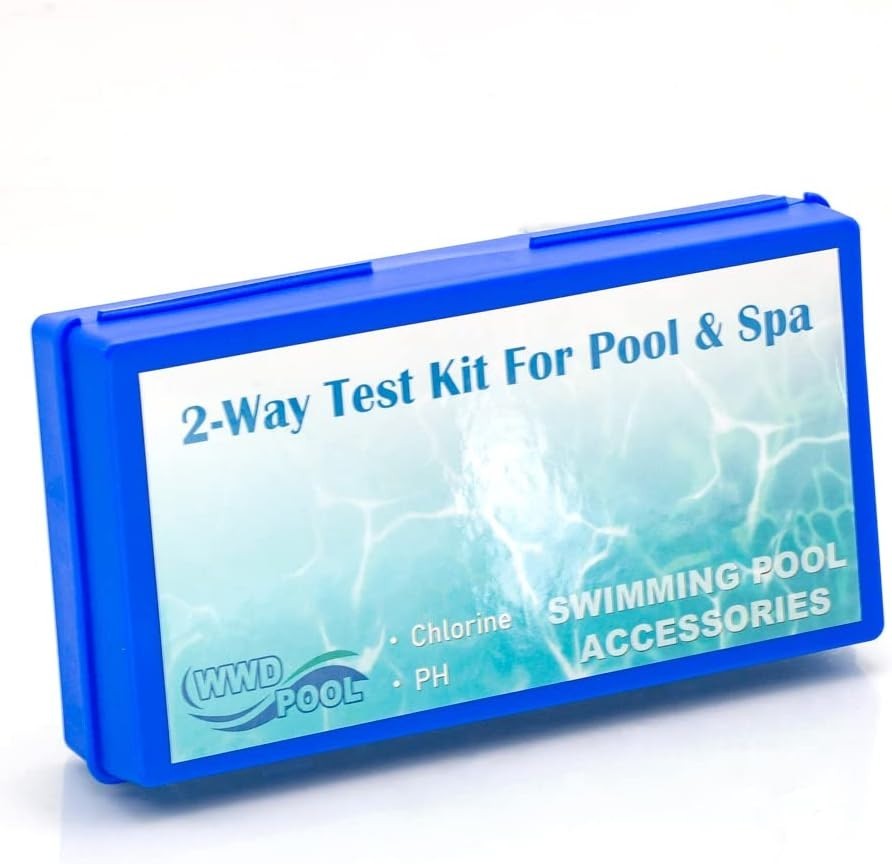 Pool & Spa Water Testing Kit - 2-Way Chlorine and pH with Carrying Case