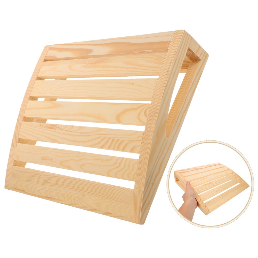 Sauna Neck Pillow: Solid Wood Headrest For Sweat Steaming Room, Solid Wood