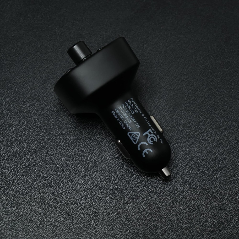 Multi-Compatibility Bluetooth FM Transmitter with Noise Cancellation & Charging