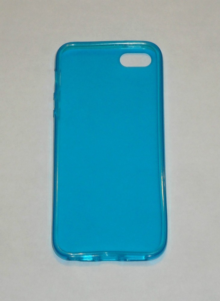 TPU Soft Skin Case For Apple iPhone 5 Teal Blue