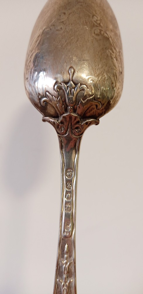 ORIGINAL ENGLISH SILVER SPOON 1000 SILVER With HALLMARKS
