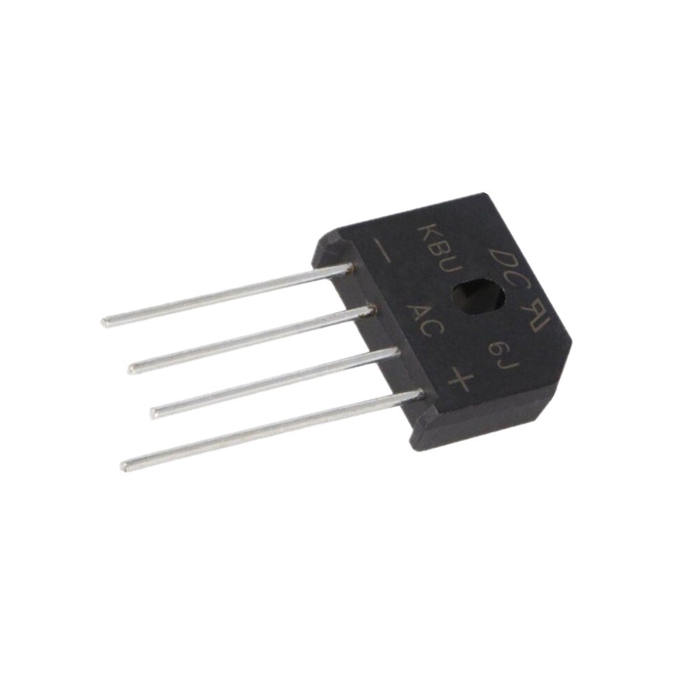 1-100pcs KBU6J Rectifier Bridge Black Flat Bridge Rectifier