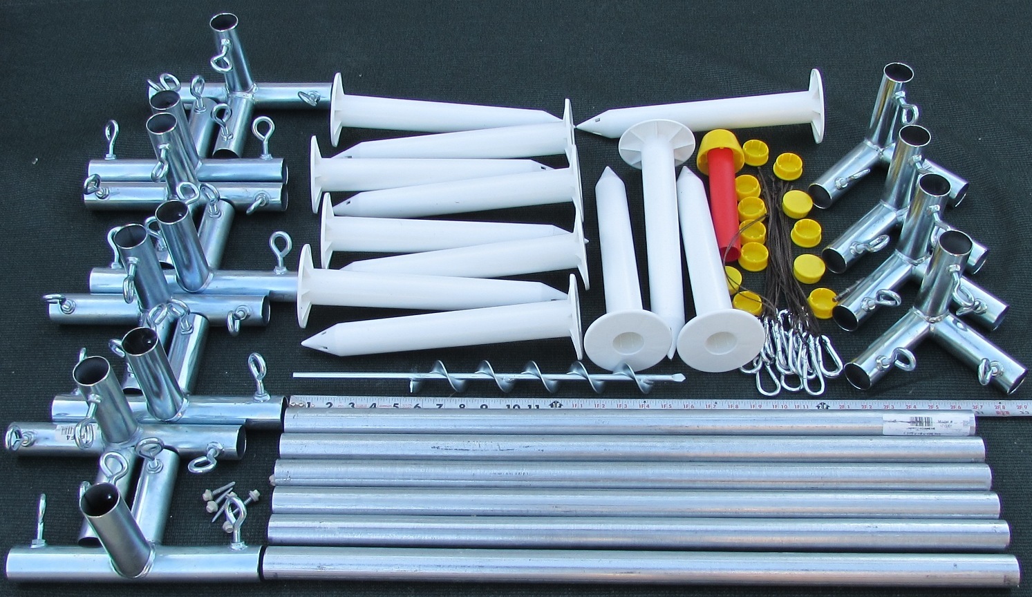 Batting Cage Frame Kit 10' x 12' x 50' EZ UP & DOWN Baseball Softball Frame Kit