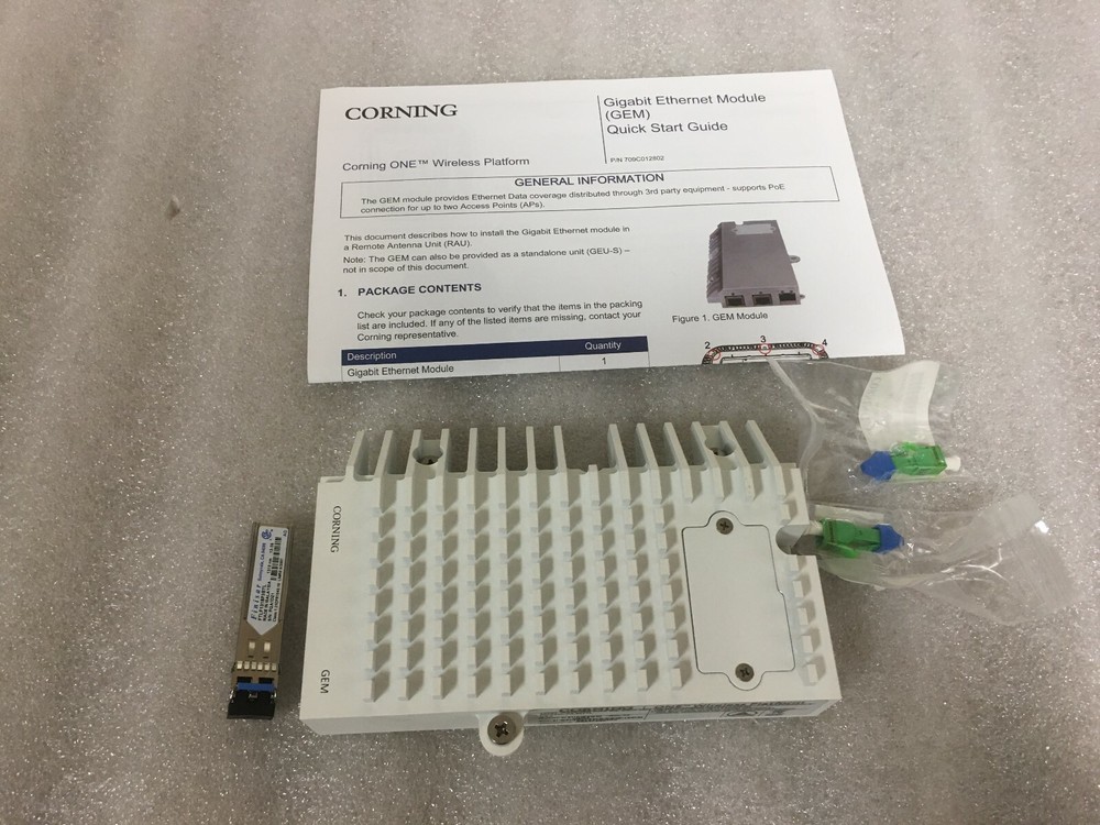 New CORNING GEM ONE Wireless Platform Gigabit Ethernet Module