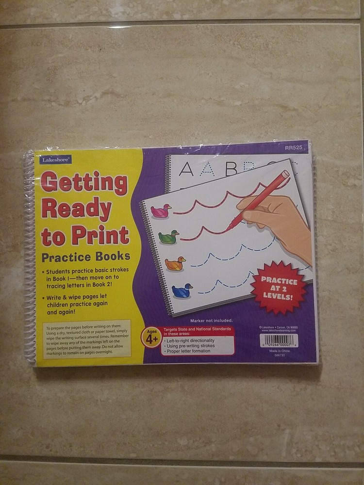 Lakeshore: Getting Ready to Print Practice Books
