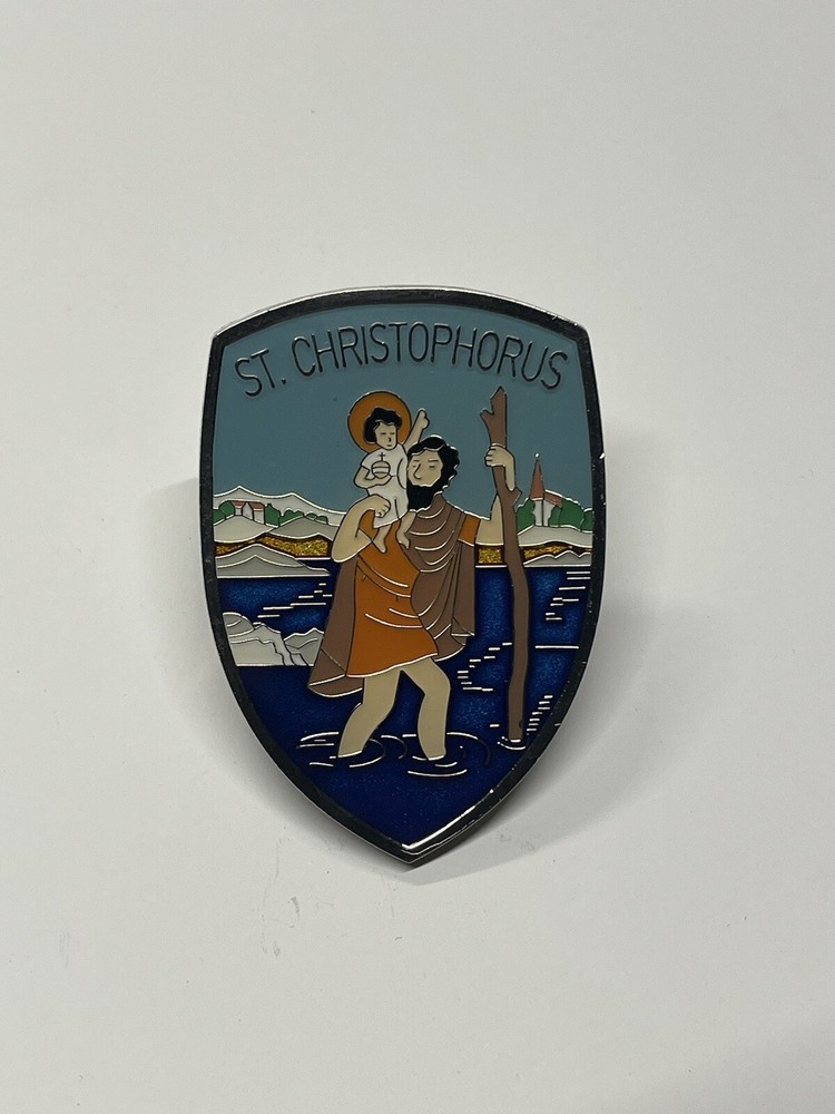 Volkswagen Type 1 Beetle Hood Crest St Christopher Design, Crest and Base