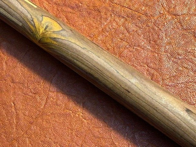 TNT Over Sized Full Splice Pool Cue Blank. Cocobolo into Roasted Maple #2