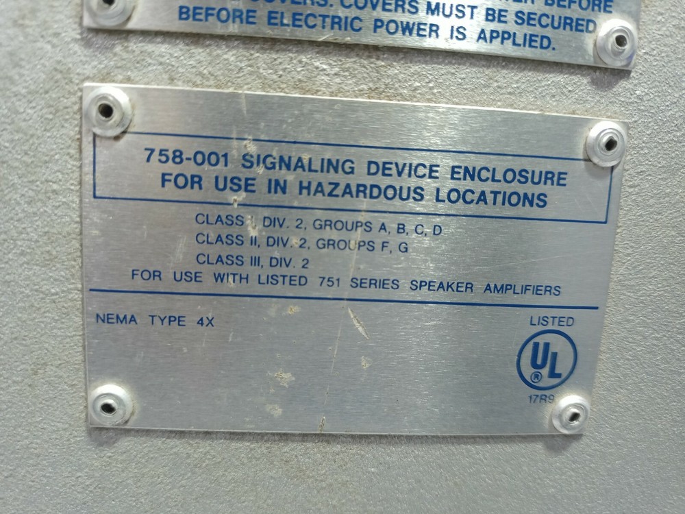 Gai Tronics 758-001 Amplifier Enclosure