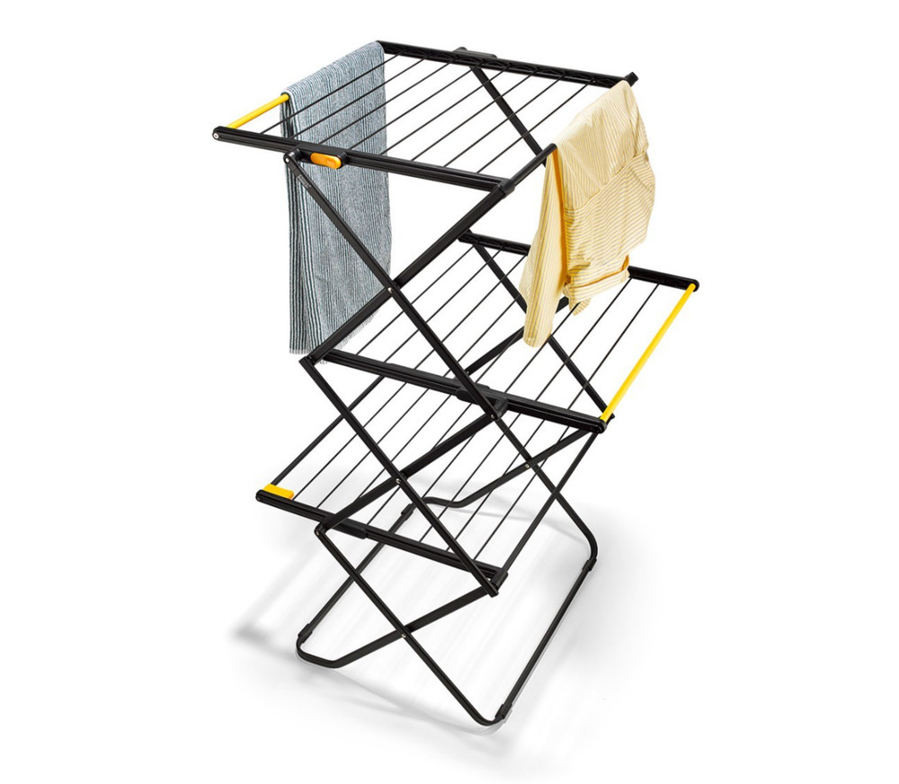 Airframe Clothes Drying Rack with Long Garment Hanging Rails