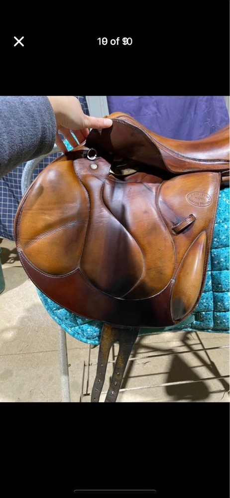 Devacoux Chiberta Jump Saddle 17.5 Medium Tree Great Condition Used