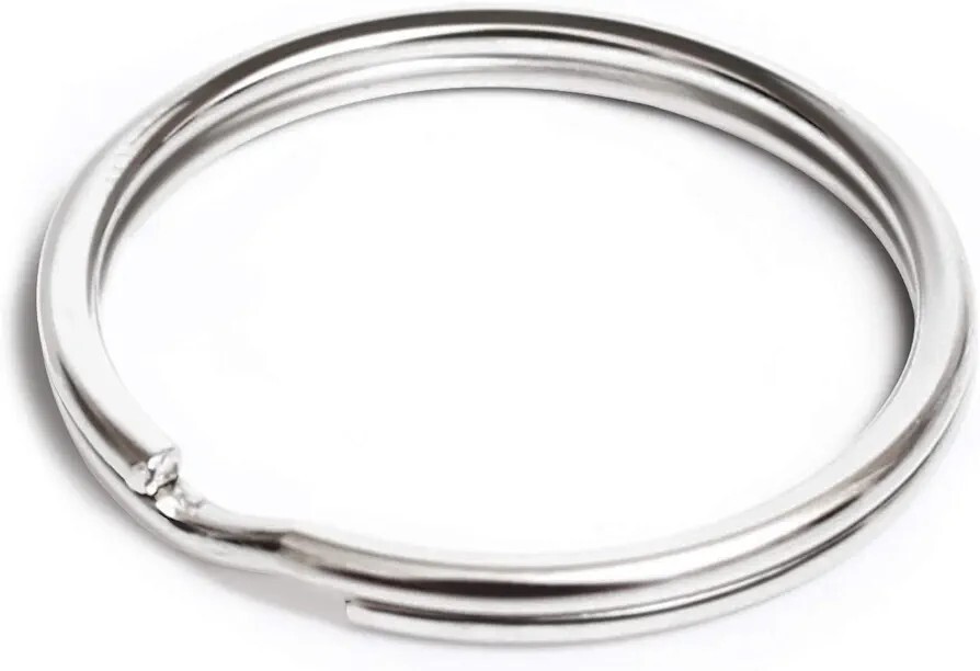 3 PCS Split Key Rings 1" (25mm) Secure Keychain Items Split Ring