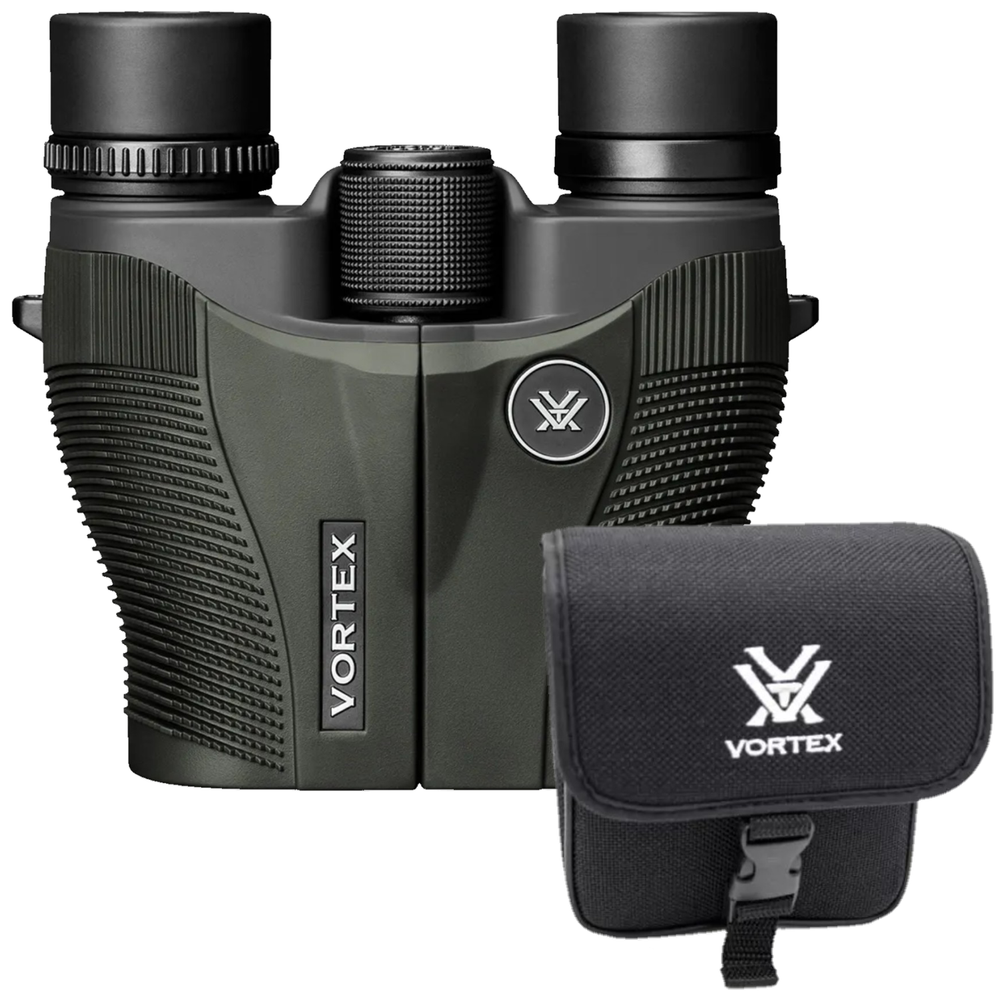 Vortex Optics Vanquish 10x26 Reverse Porro Prism Binocular with CD Hat Bundle