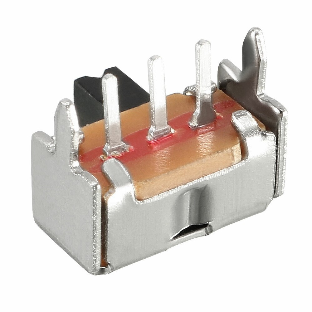 20Pcs 3mm Horizontal Slide Switch SPDT 1P2T 3 Terminals PCB Panel Latching