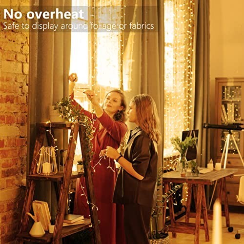 36ft 100 LED Battery Operated String Lights - Waterproof, Timer, 8 Modes, Warm W