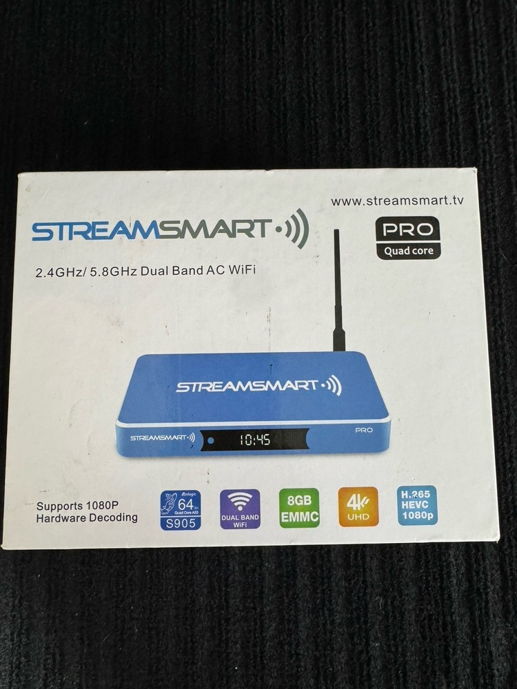 STREAMSMART Pro Media Streaming TV Box with Remote HDMI connection