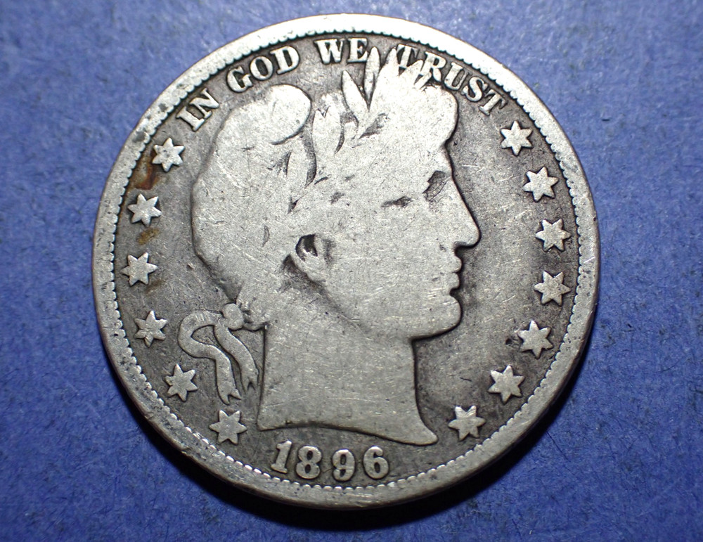 1896-O Barber Half Dollar Good++  Better date