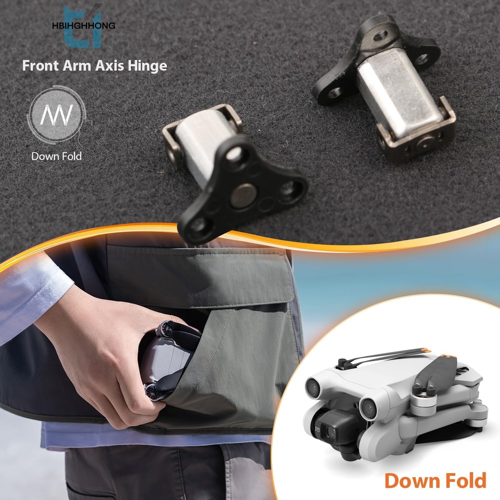 Front Arm Axis Replacement for DJI Mini 3 Pro/Mini 3 Front Arm Hinges Arm Shaft