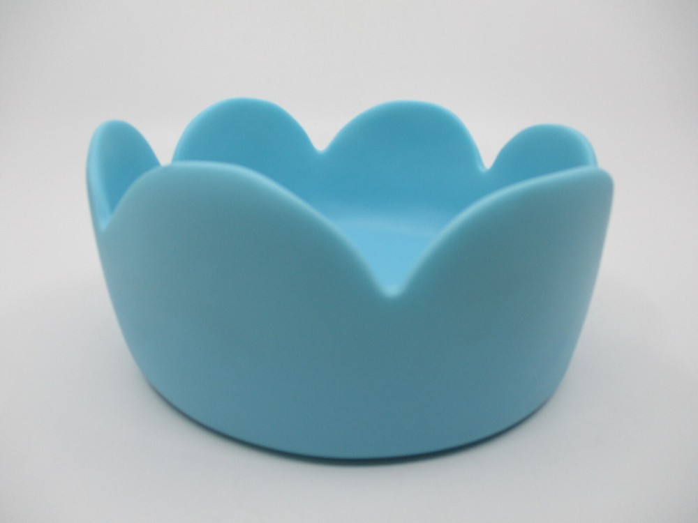 TF DESIGNS FLEUR MEDIUM BOWL - TURQUOISE - 6 1/2" x 3 1/4"   27B