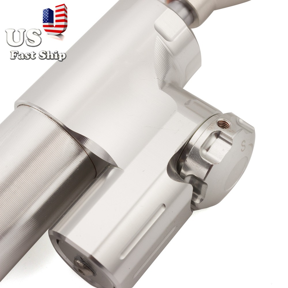 CNC 255mm Motorcycle Aluminum Steering Damper Stabilizer Linear Universal Silver