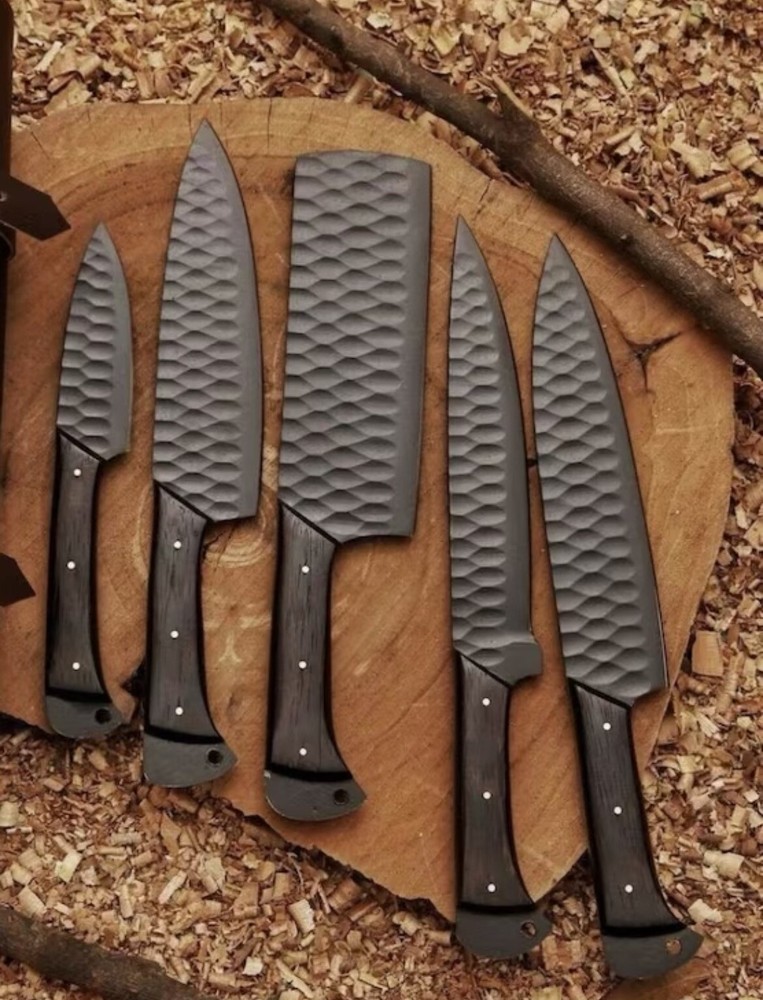 CUSTOM HANDMADE D2 TOOL CHEF KITCHEN KNIVES CHEF SET X260