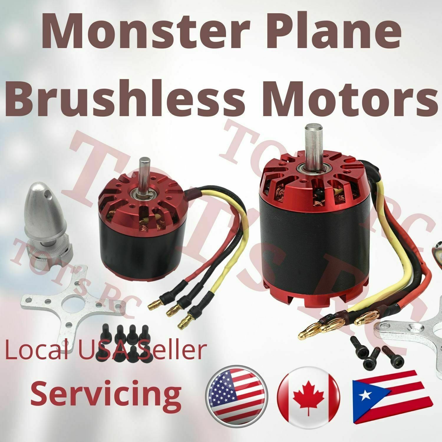 4250 560kv-800kv | 5065 400kv [Power60] Brushless Motor | Monster RC Plane Skate