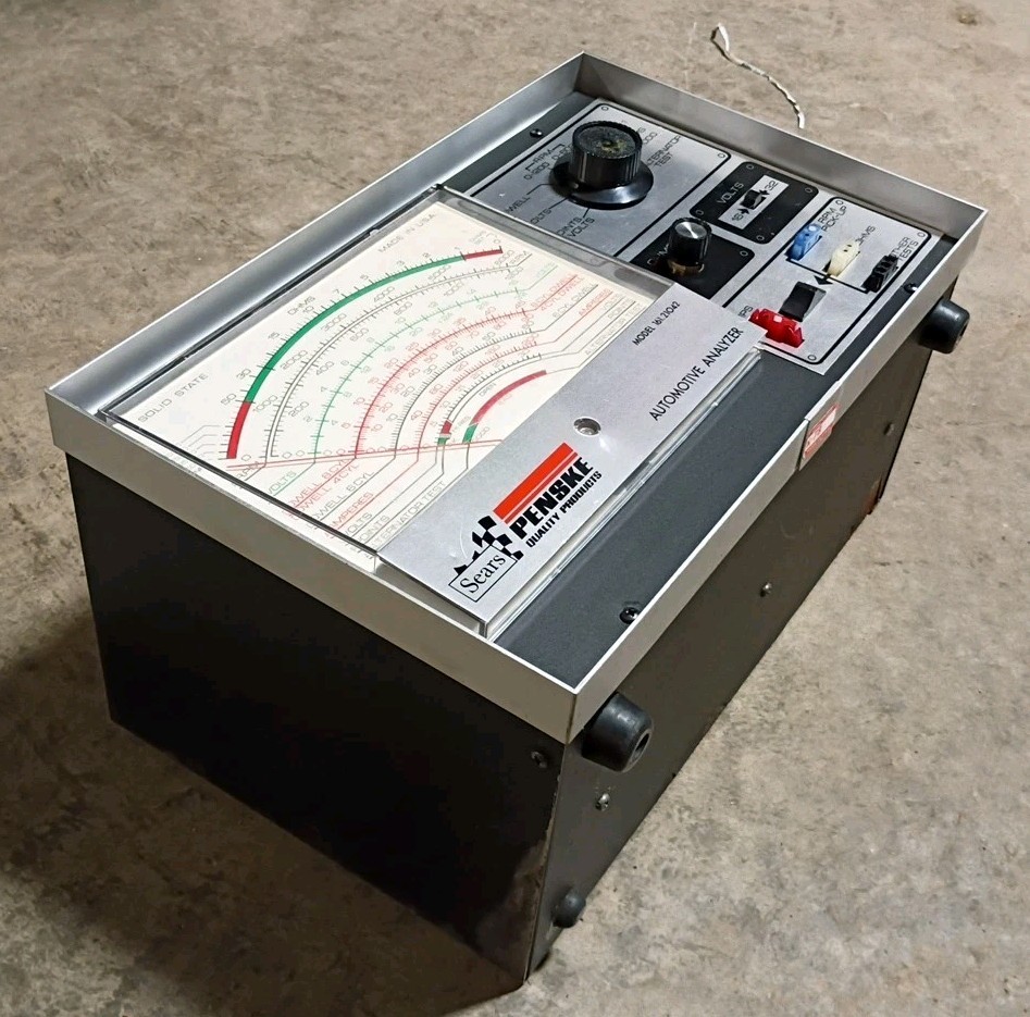 Vintage Sears Penske Automotive Analyzer 161.21042 & Timing Light 244.2138