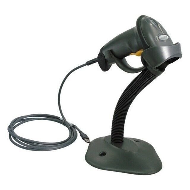 Zebra LS2208 Digital Handheld Barcode Scanner with Stand and USB Cable