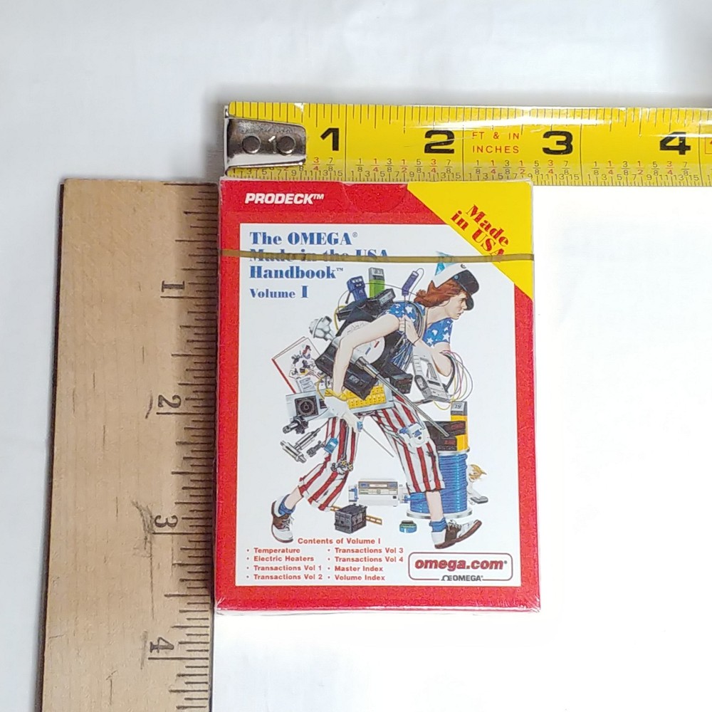 NEW 2 Pack Omega Engineering Playing Cards Handbook and Encyclopedia Reference